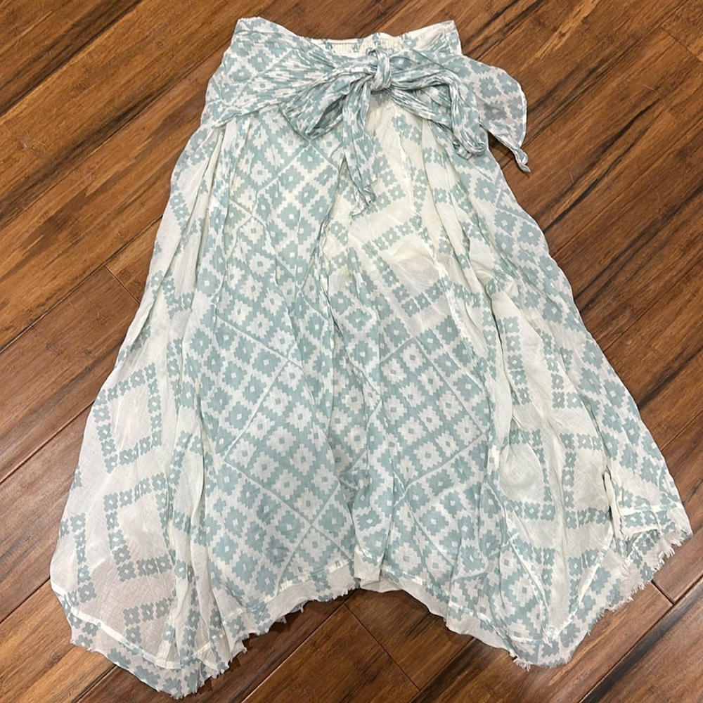 Free People Luna Light Printed Midi Skirt